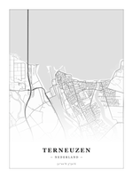 Steden poster Terneuzen - Klassiek - Zonder lijst