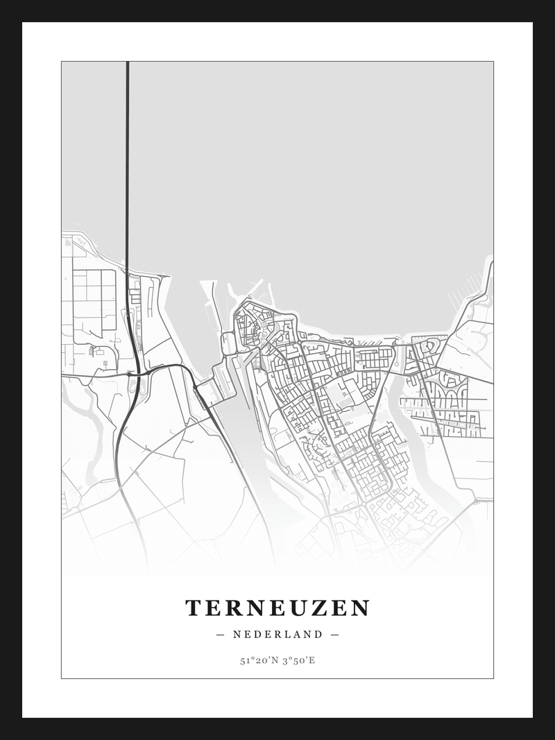 Steden poster Terneuzen