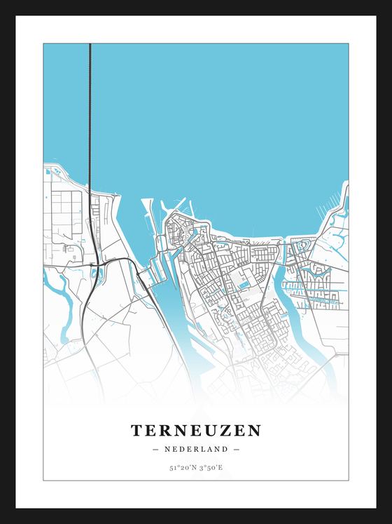 Steden poster Terneuzen