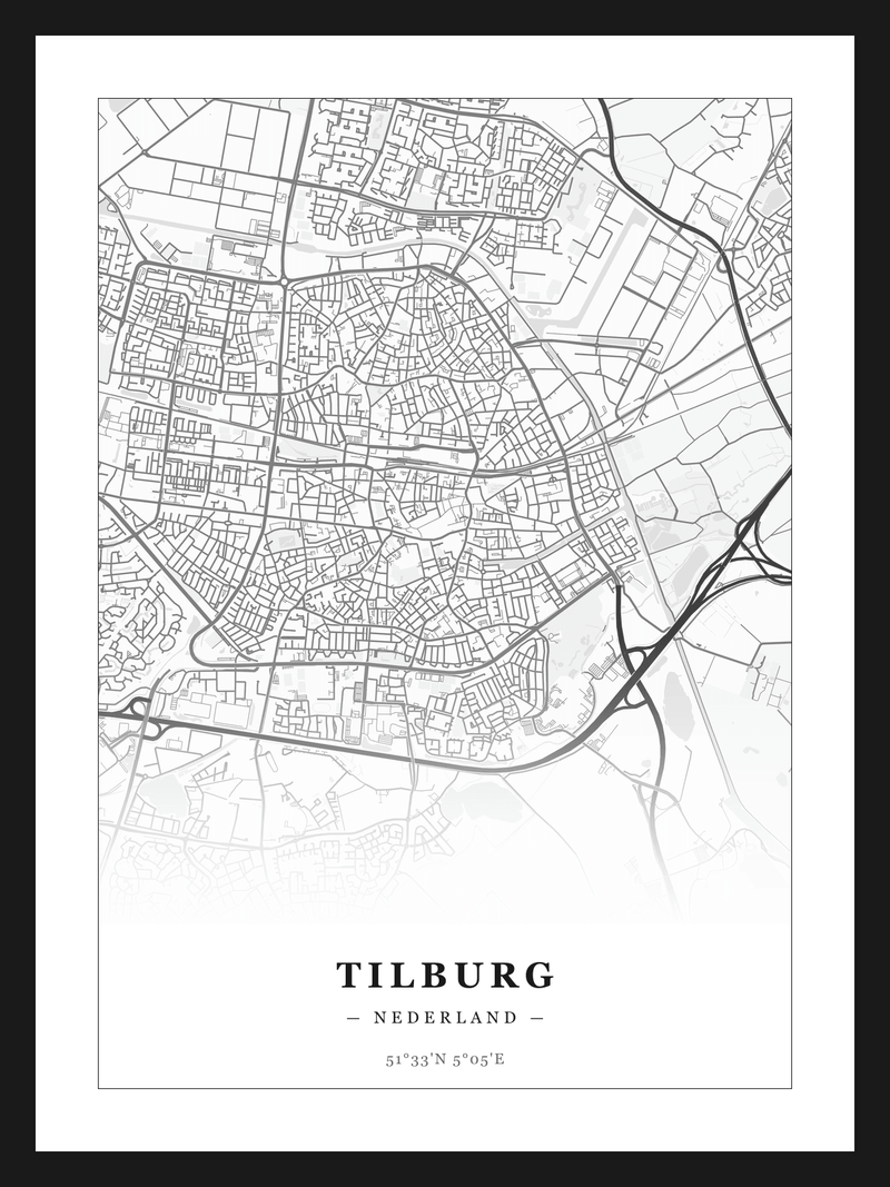Steden poster Tilburg - Klassiek