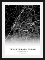 Steden poster Tullepetaonestad (Roosendaal) - Donker