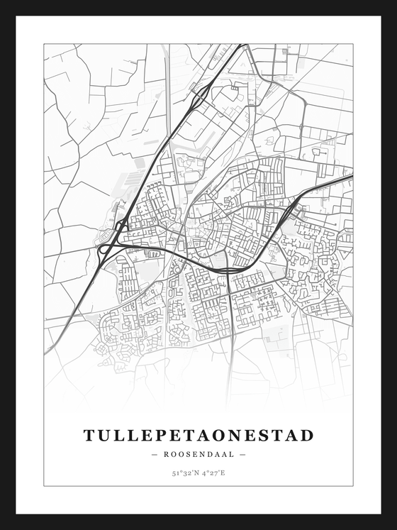 Steden poster Tullepetaonestad (Roosendaal)