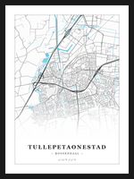 Steden poster Tullepetaonestad (Roosendaal) - Water