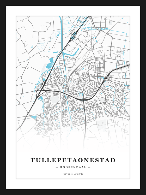 Steden poster Tullepetaonestad (Roosendaal)
