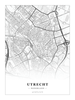 Steden poster Utrecht - Klassiek - Zonder lijst