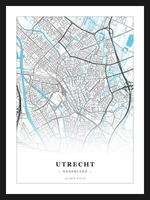 Steden poster Utrecht - Water
