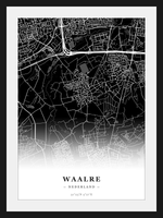 Steden poster Waalre - Donker