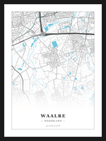 Steden poster Waalre - Water