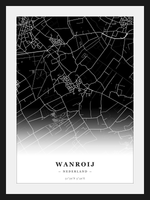 Steden poster Wanroij - Donker