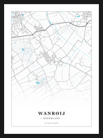 Steden poster Wanroij - Water