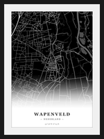 Steden poster Wapenveld - Donker