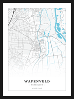 Steden poster Wapenveld - Water