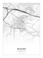 Steden poster Weesp - Klassiek - Zonder lijst