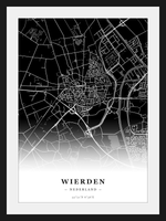 Steden poster Wierden - Donker