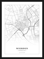 Steden poster Wierden - Klassiek
