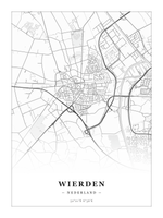 Steden poster Wierden - Klassiek - Zonder lijst