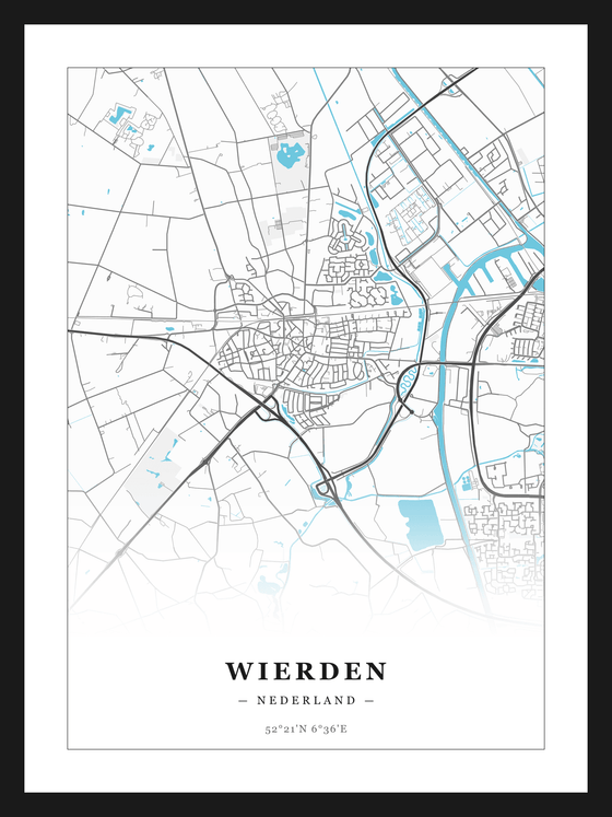 Steden poster Wierden