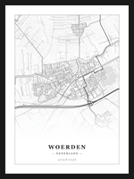 Steden poster Woerden - Klassiek