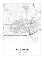 Steden poster Woerden - Klassiek - Zonder lijst