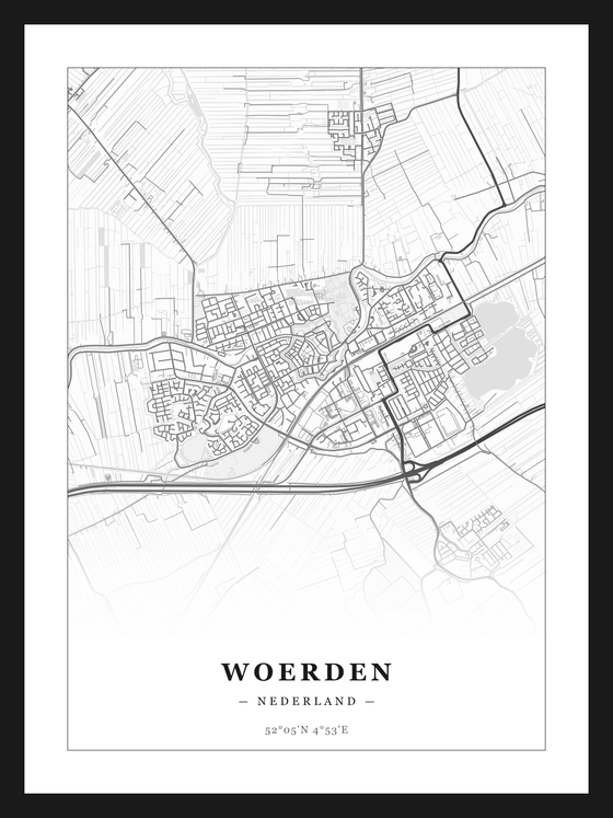 Steden poster Woerden