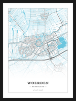 Steden poster Woerden - Water