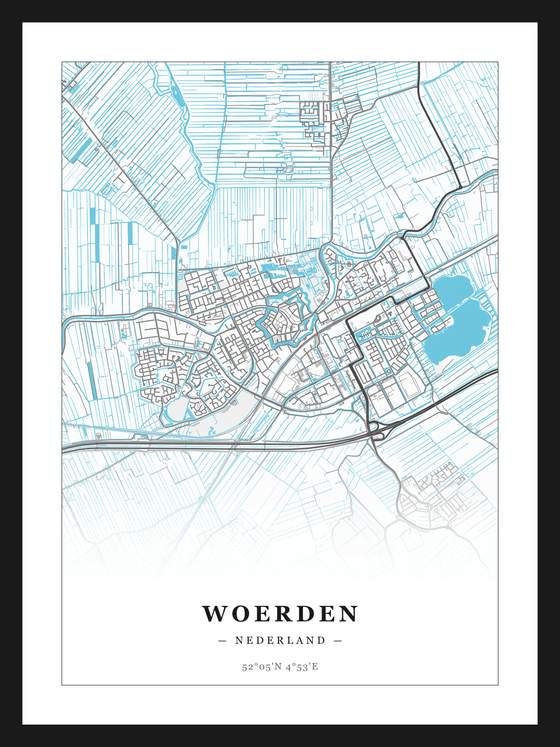 Steden poster Woerden