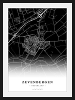 Steden poster Zevenbergen - Donker