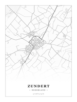 Steden poster Zundert - Klassiek - Zonder lijst