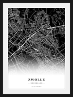Steden poster Zwolle - Donker