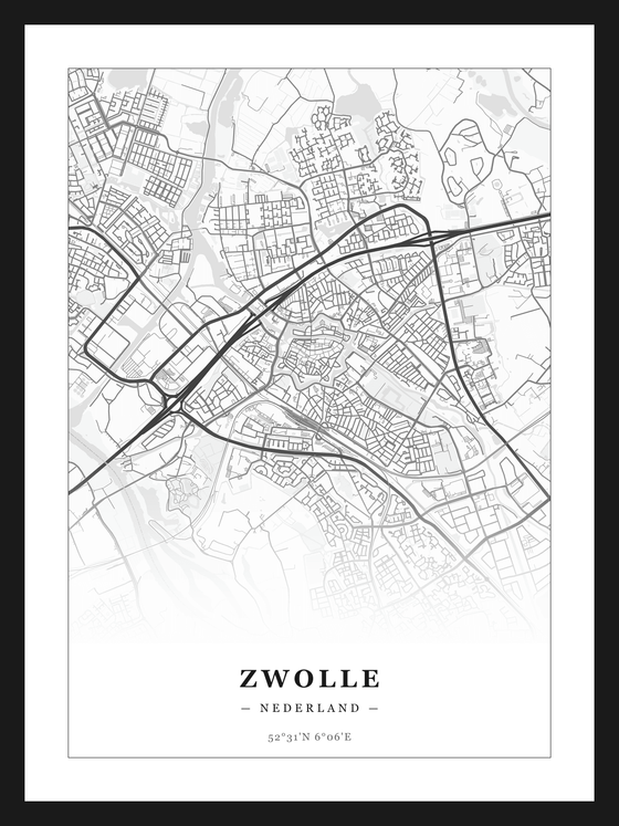 Steden poster Zwolle