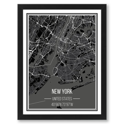 New York stedenprint