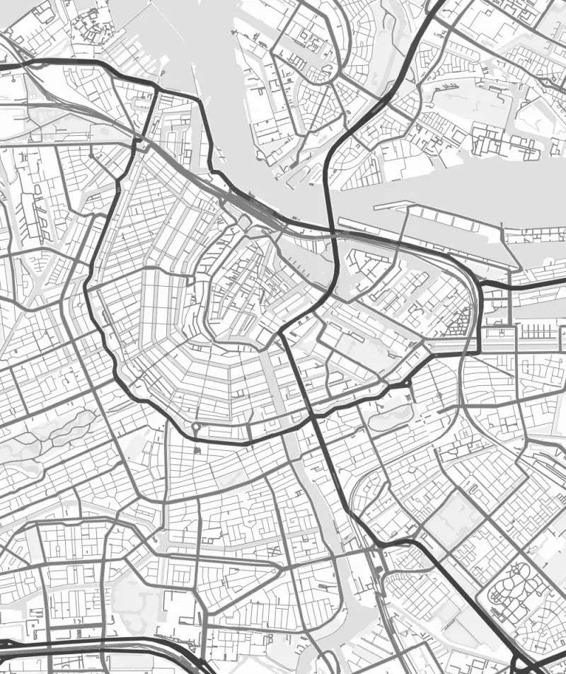 Stadskaart van Amsterdam