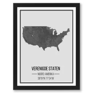 Landen poster Verenigde Staten