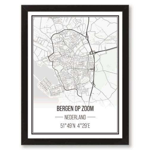 Steden poster Bergen op Zoom